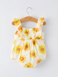 Sunflower Girls Smocked Ruffle Romper - 6