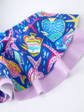 Ocean Fish Print Girls Two Piece Swimsuit - 3