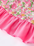 "DADDY'S GIRL" Bow Embroidered Ruffle Collar Girl Dress - 5