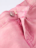 Pink Bow Girls Denim Pants - 5