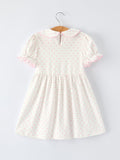 Girls Back to School Soft Pencil Bow Dress - 2