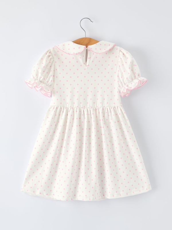 Girls Back to School Soft Pencil Bow Dress