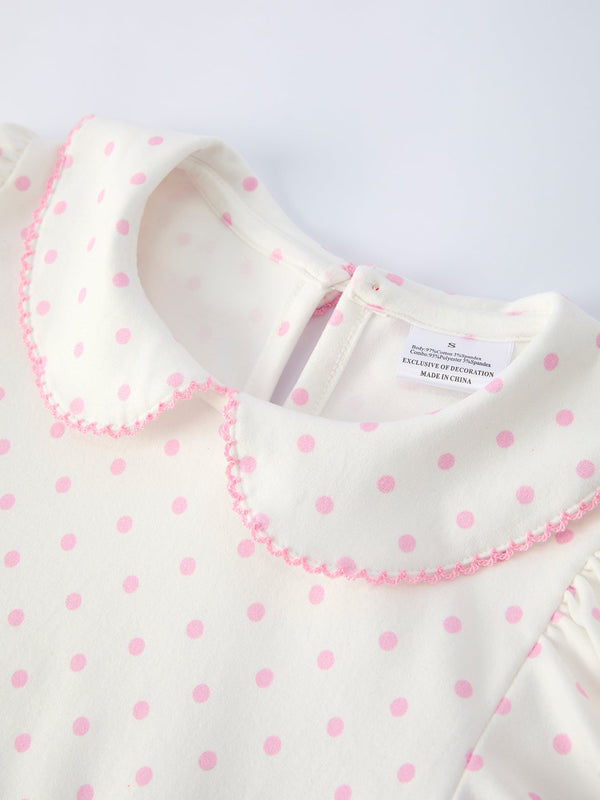 Girls Back to School Soft Pencil Bow Dress