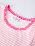 Back To School Girls' Pencil Applique Striped Set - 3