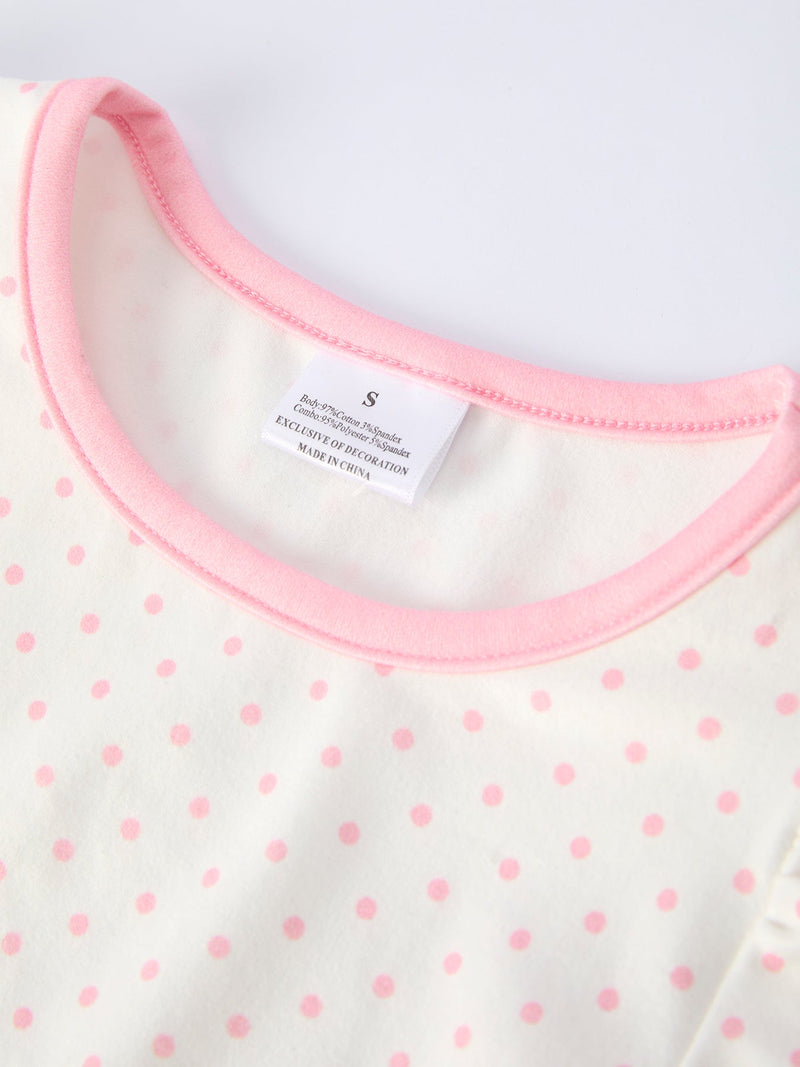 Back To School Girls' Apple Applique Set with Pockets - 9