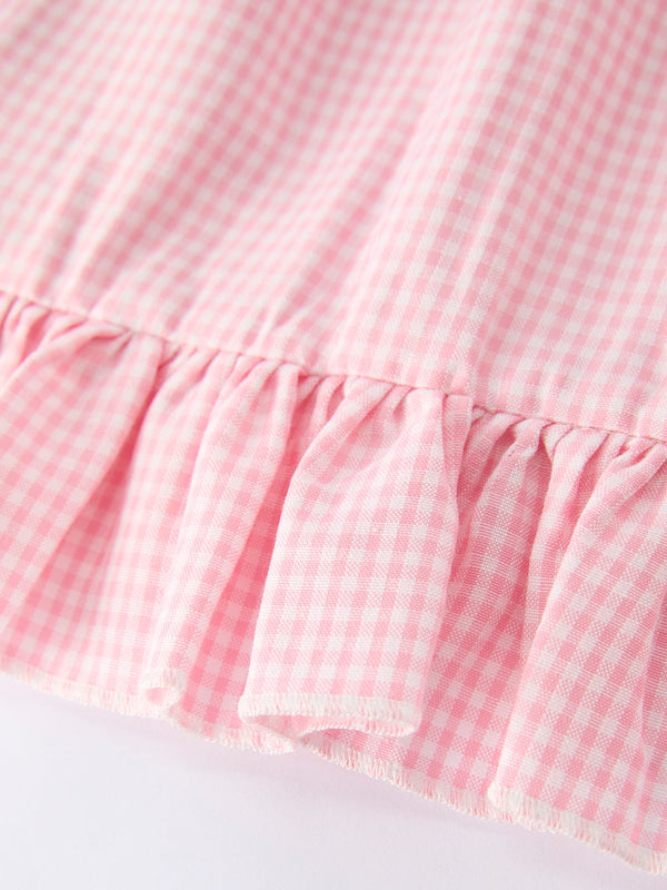 Girls Back to School Pencil Plaid Dress