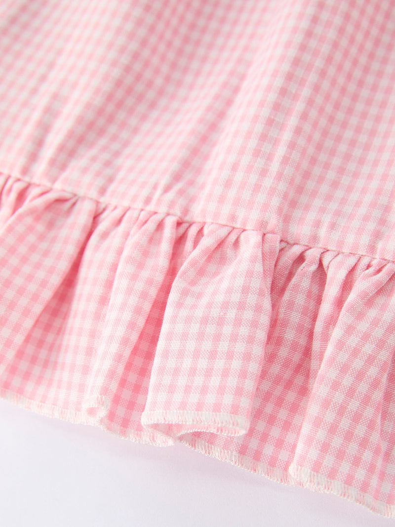 Girls Back to School Pencil Plaid Dress - 4