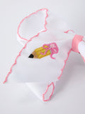 Back to School Yellow Pencil Bow Hair Clip 6.25 Inch - 3