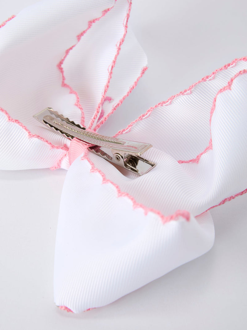 Back to School Yellow Pencil Bow Hair Clip 6.25 Inch - 6