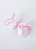 Back to School Pink Pencil Bow Hair Clip 6.25 Inch - 3
