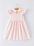 Strawberry Girl Dress Ruffle Peter Pan Collar - 2