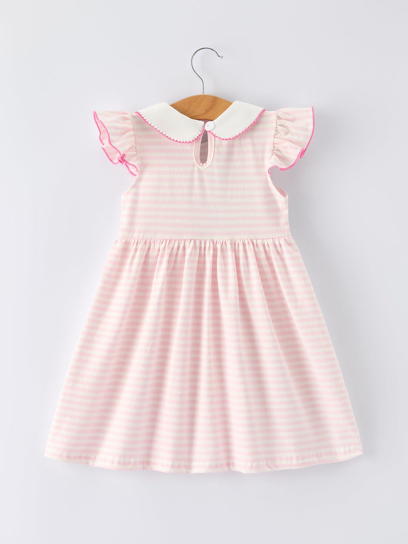 Strawberry Girl Dress Ruffle Peter Pan Collar - 2