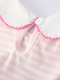 Strawberry Girl Dress Ruffle Peter Pan Collar - 5