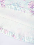 Summer Floral Bow Print Girl Dress - 5