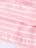 Strawberry Embroidery Pink Stripe Girl Smocked Dress - 5