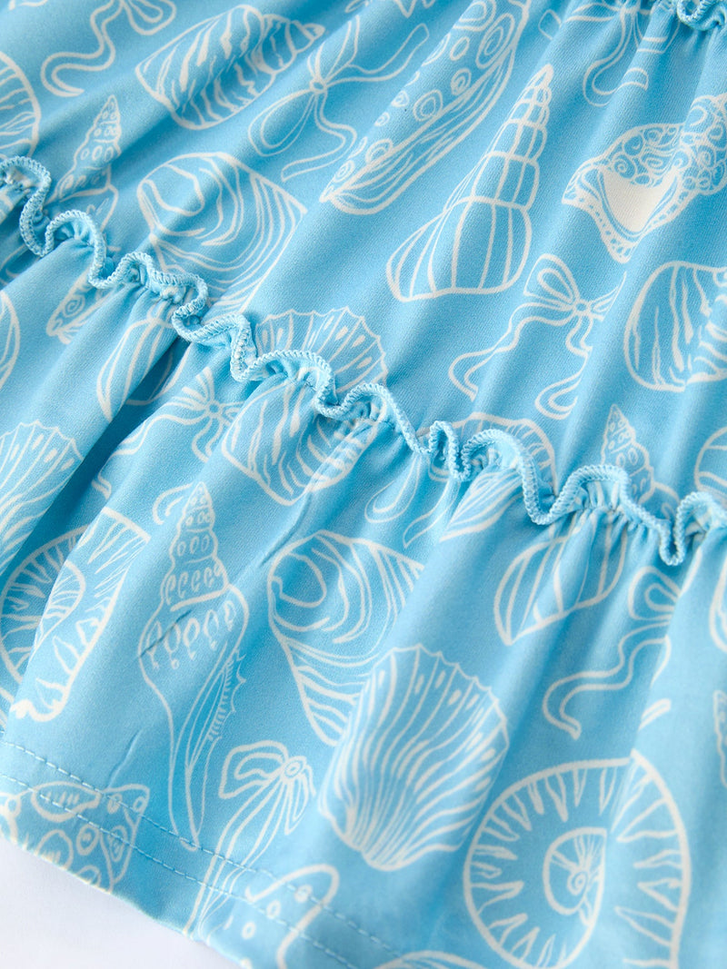 Spring Ocean  Girls Strap Dress - 3