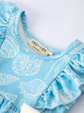 Spring Ocean Girls Romper Bow Ruffle - 3