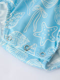 Spring Ocean Girls Romper Bow Ruffle - 4