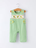 Spring Turtle Smocked Baby Boy Romper - 1