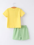 Spring Turtle Smocked Boy Set - 2