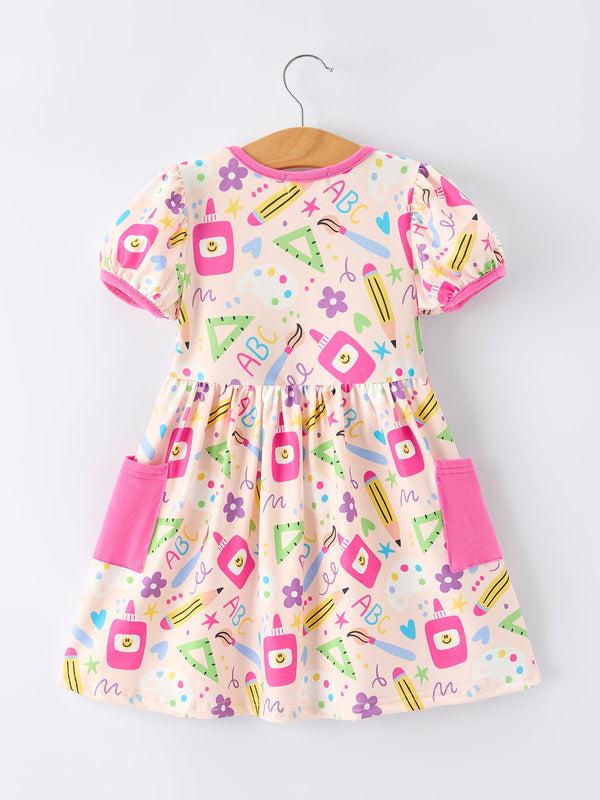 Back to School Girls Dress Bundle | 2 Boutique School Print Dresses