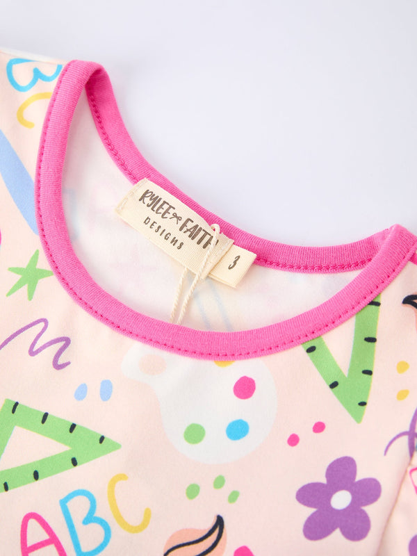 Back to School Girls Dress Bundle | 2 Boutique School Print Dresses