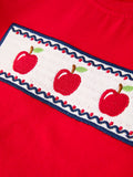 Back To School Apple Boys Set Plaid Shorts - 5