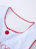 Girls Back To School Apple Twirl Dress Smocked - 3