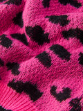 Fall Leopard Bow Girls Knit Cardigan - 5