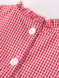 Back to School Worm Plaid Twirl Dress - 4