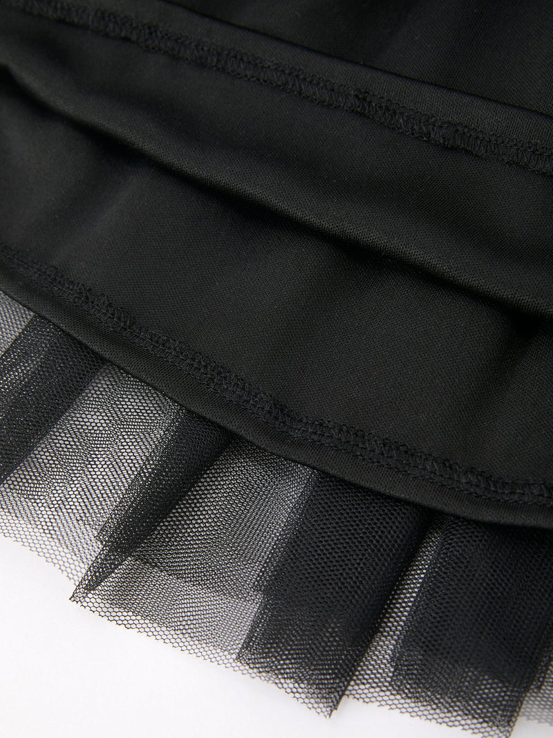 Back To School Crayon Girls Skirt Tulle Applique Skirt - 5