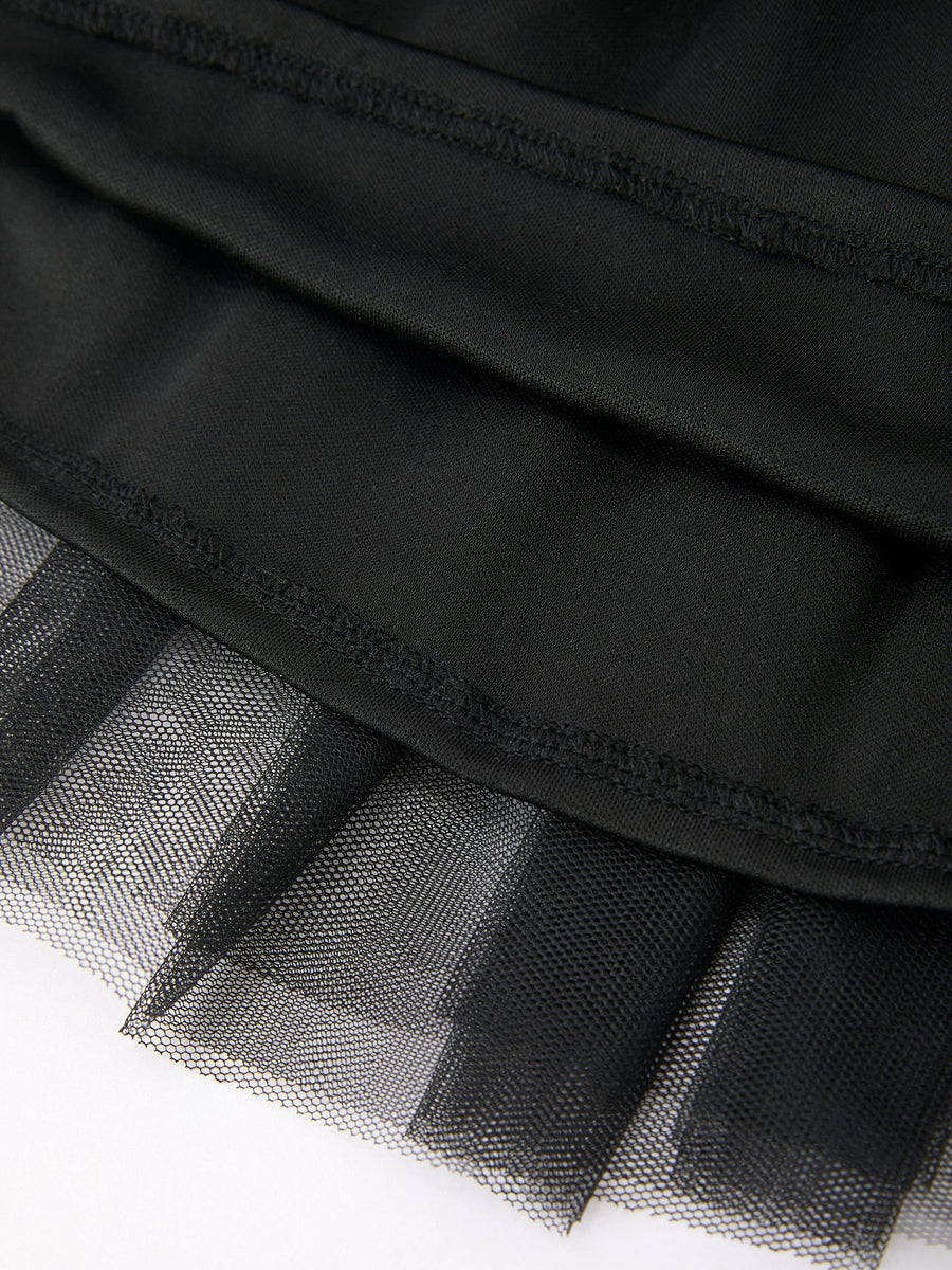 Back To School Crayon Girls Skirt Tulle Applique Skirt