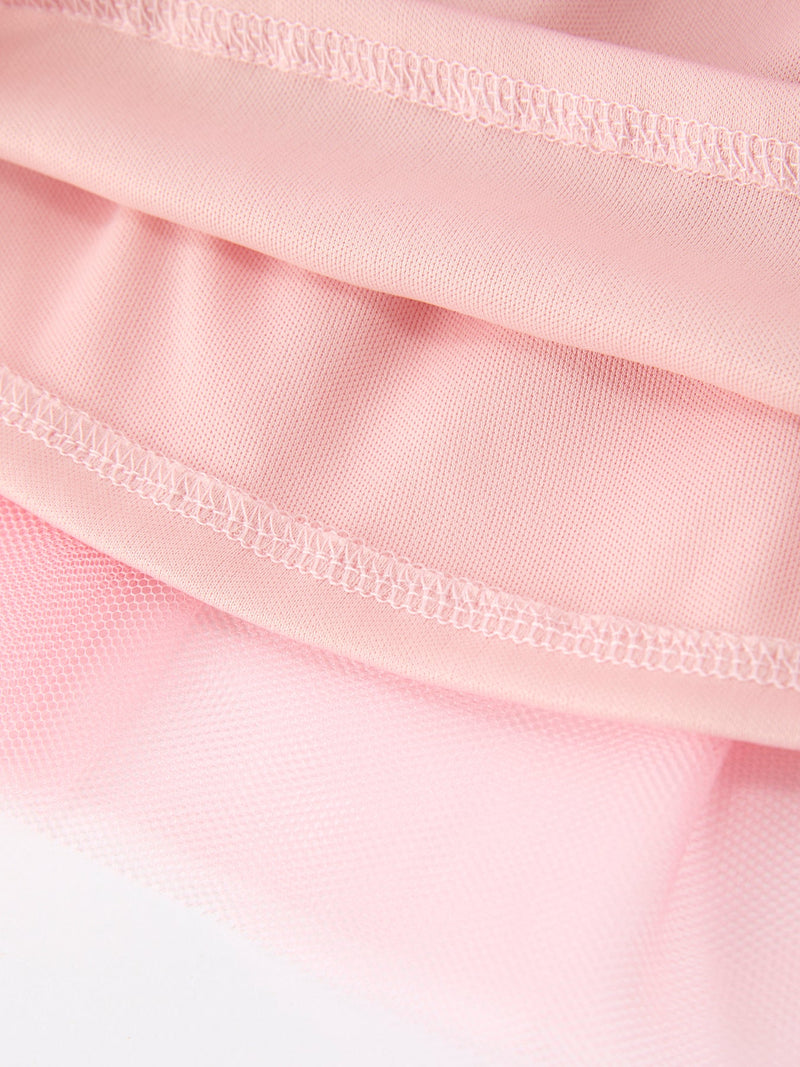 Back To School Pencil Bow Girls Skirt Tulle Applique Skirt - 5