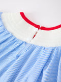 Back To School Apple Pencil Embroidery Dress - 5