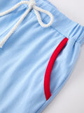 4th of July Flag Boys Short Sleeve Top Shorts Set - 3