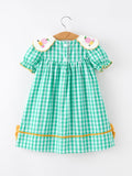 Back to School Apple Pencil Applique Girls Dress Petals Collar - 2