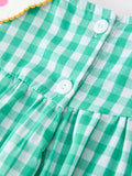 Back to School Apple Pencil Applique Girls Dress Petals Collar - 3