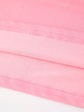 Pink Pencil Embroidered Puff sleeved Back To School Girls Dress - 5