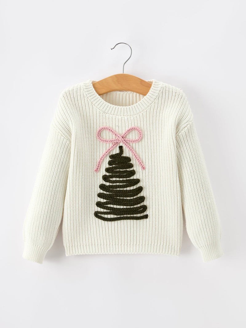 Winter Christmas Girls Pullover Sweater - 1