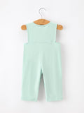 Western Horse Embroidery Boys Jonjon Sleeveless Romper - 2