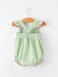 Western Boots Cactus Girls Romper Stripe Ruffle Strap - 2