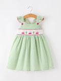 Western Boots & Cactus Smocked Girls Dress - 1