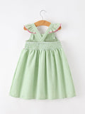 Western Boots & Cactus Smocked Girls Dress - 2