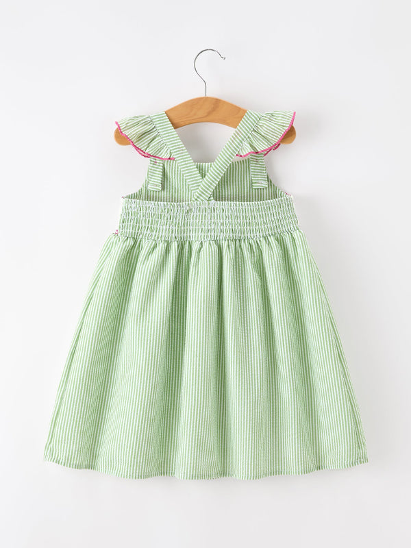 Western Boots & Cactus Smocked Girls Dress