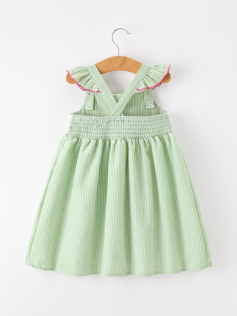 Western Boots & Cactus Smocked Girls Dress - 2