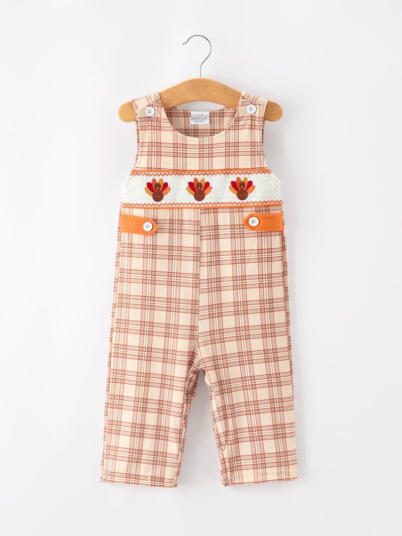 Thanksgiving Turkey Plaid Baby JonJon - 1