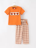 Thanksgiving Turkey Plaid Boys Pants Set - 1