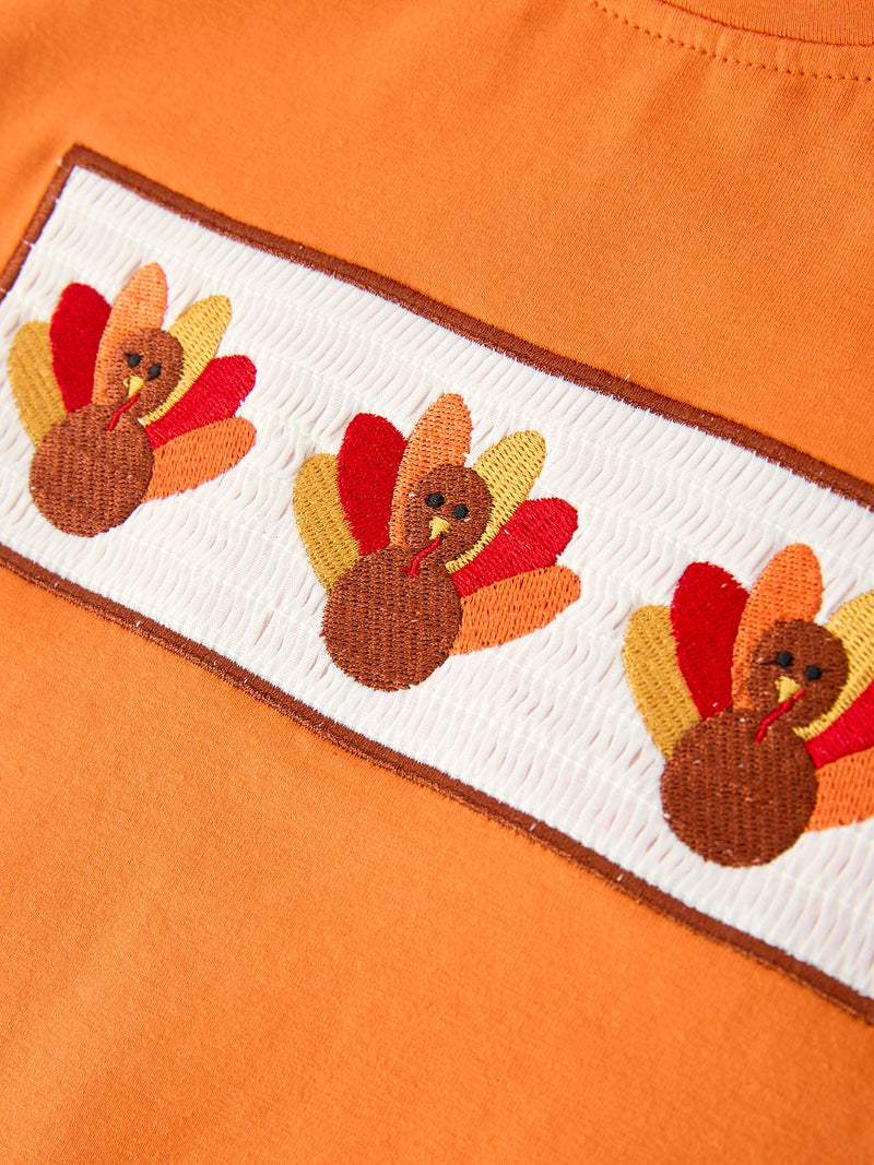 Thanksgiving Turkey Plaid Boys Pants Set - 5