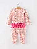 Halloween Thanksgiving Pumpkin Bow Baby Sleeper - 2