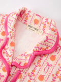 Halloween Thanksgiving Pumpkin Bow Girls Pajama Set - 11